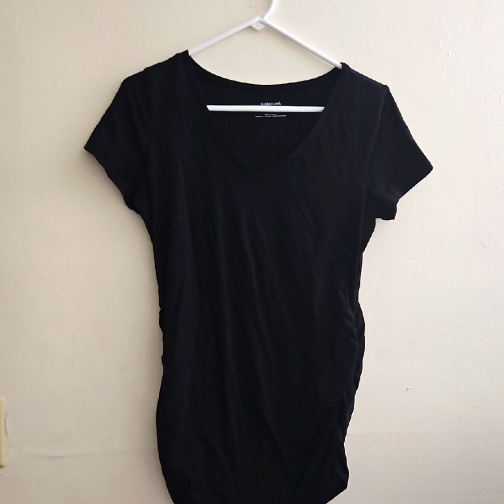 Motherhood Maternity Black V-Neck Women's Top